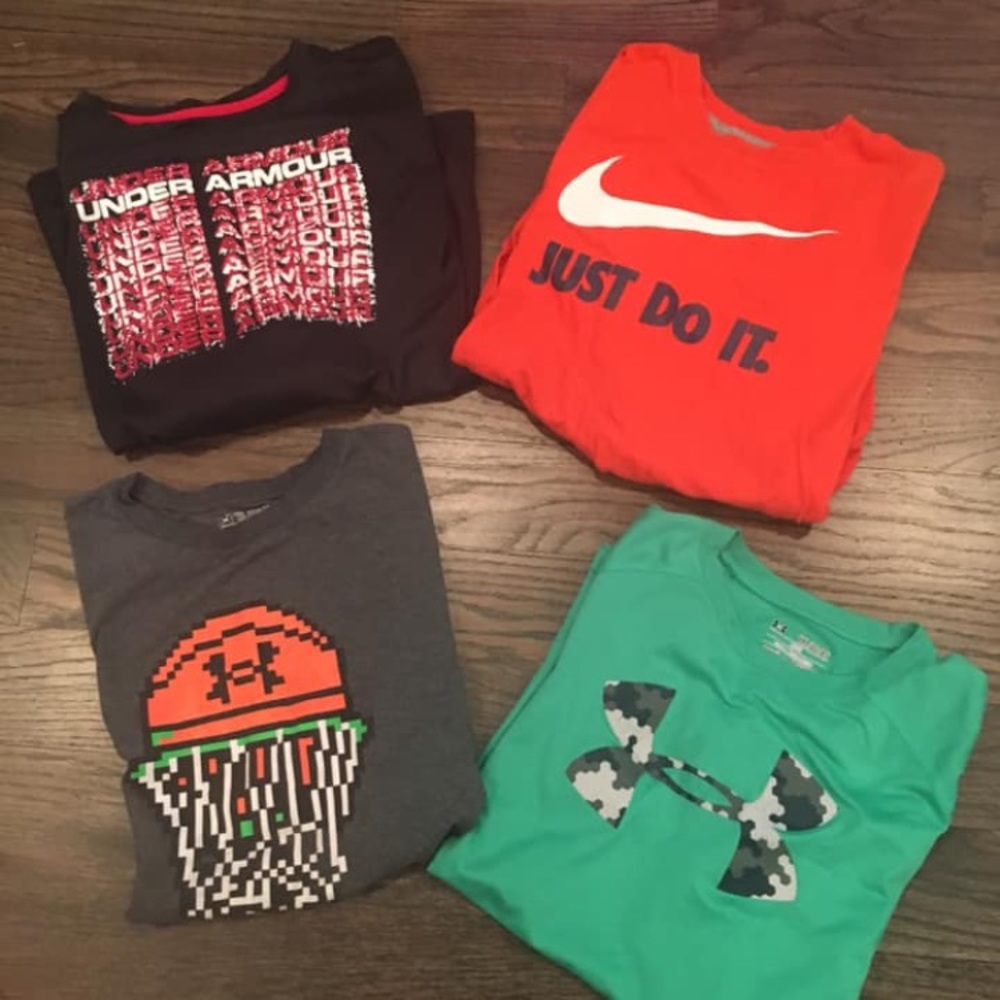 Boys xl lot of 12 Nike, Under Armour, etc